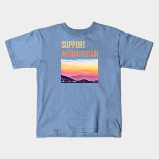 Support Afghanistan (mountains) Kids T-Shirt